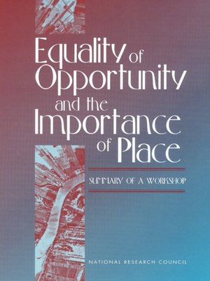 cover image of Equality of Opportunity and the Importance of Place